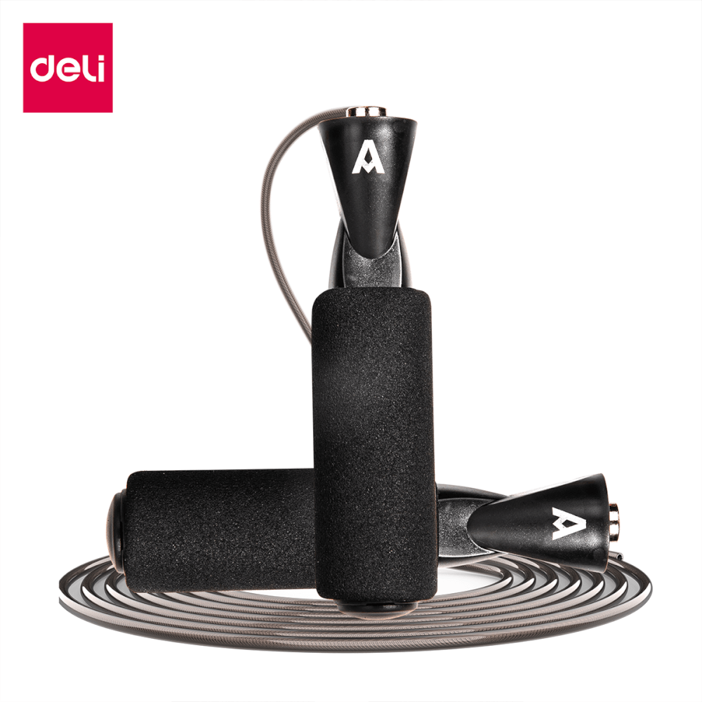 เชือกกระโดด AGNITE ER037-BK-01 สีดำ ลวดสลิง_0